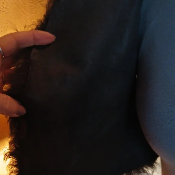 Real Fur Vest in Dark Gray - Picture 4 of 8